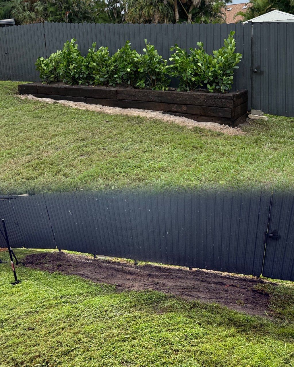 Gallery photos for Retaining Wall and Clusia Planting in Fort Myers: Image #1