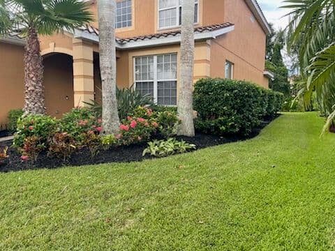 Stunning Mulch Transformation in Fort Myers