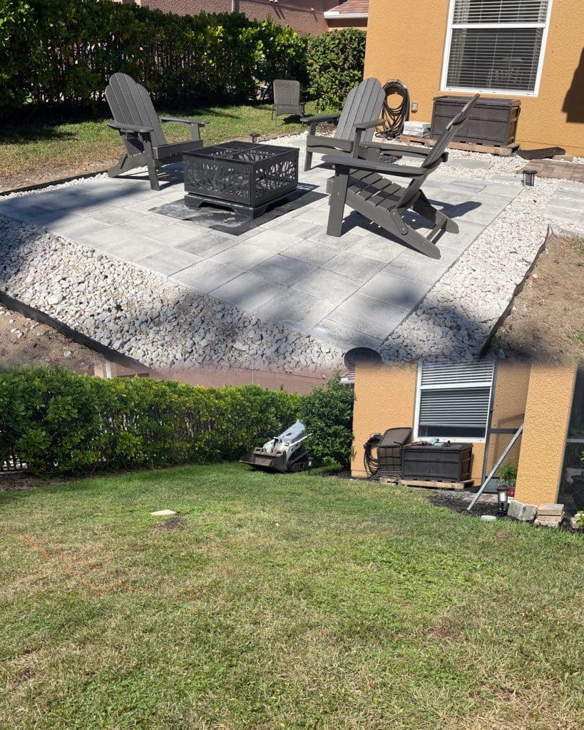 Gallery photos for Enhancing Comfort with a Paver Patio and Fire Pit: Image #1